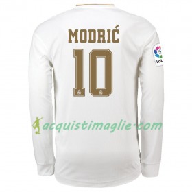 Divisa di Calcio Real Madrid Luka Modrić 10 Prima 2019/2020 Manica Lunga